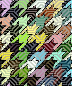 Green Patchwork Houndstooth